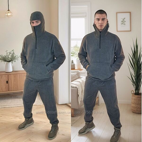 р.46 до 56р. Теплий флісовий костюм