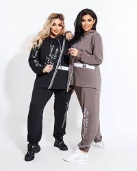 р.48 до 58р. Спортивний костюм двунитка