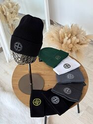 Шапка Stone Island Унісекс невисока лопатка 7 кольорів