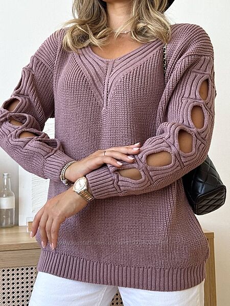 р.44-58 Жіночий вязаний светрик