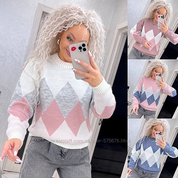 р.44-56 Светрик з низьким горлом