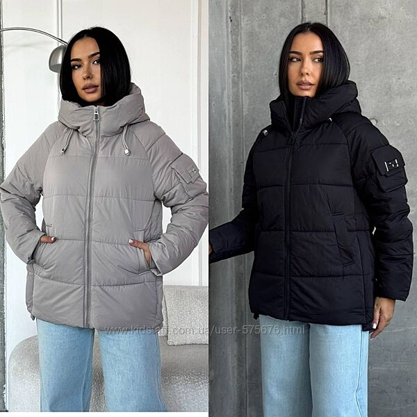 М , L, XL Зимова куртка плащівка, наповнювач холофайбер