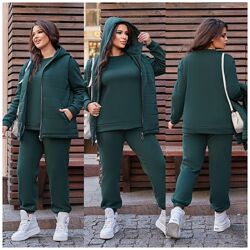 р.46 до 56р. Костюм трійка батал