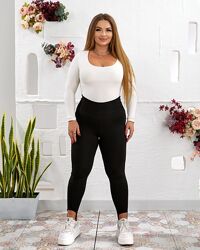 р.48 до 58р. Утеплені лосини з начосом зі штрипками