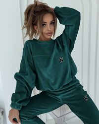 р.42 до 56р. Теплий велюровий костюм велюр на плюшевій основі