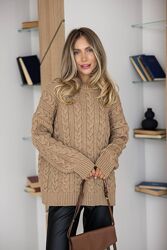 Затишний базовий светр з косами - ідеальний вибір для сезону зима/осінь