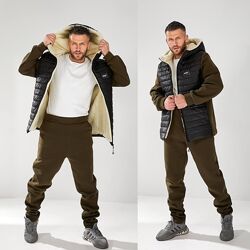 р.48 до 58р. Чоловічий спортивний костюм тринитка на флісі