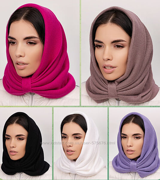 Капор ангора. кашемір, підклад полар