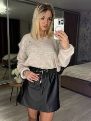 42-44,46-48 Спідниця шорти еко шкіра, підкладка шортиками з мякої ткани