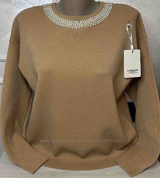 Польща 50-52, 52-54 Кофтинка з перлинами біля шиї