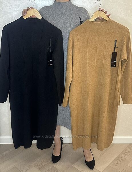 Польща 50-52, 52-54 Однотонна класична сукня з кишенями