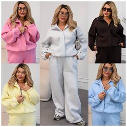 р.50 до 60р. Люксовий, якісний костюм турецька якісна тринитка на флісі