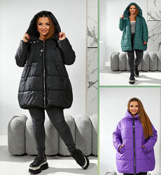 р.56 до 70р. Куртка якісна водонепроникна плащівка, стьобана силікон 150