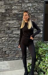 р.42 до 60р. Костюм лонгслів та легінси мікродайвінг на флісі  мяка, тепла