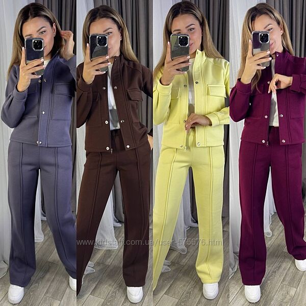 р.42 до 52р. Костюм тринитка на флісі