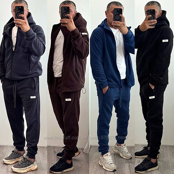 р.46 до 56р. Чоловічий костюм щільний турецький фліс