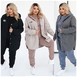 р.50 до 60р. Костюм трійка тринитка на флісі та барашек