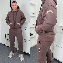 р.46 до 56р. Теплий чоловічий спортивний костюм з дабл флісу