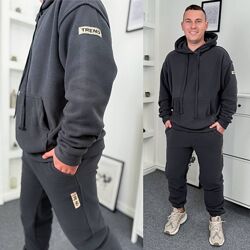 р.46 до 56р. Теплий чоловічий спортивний костюм з дабл флісу
