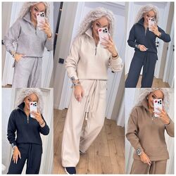 р.42 до 52р. Теплий костюм трикотаж вязка гумка