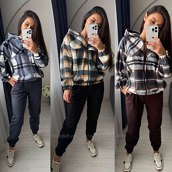 р.42 до 52р. Жіночий костюм двосторонній фліс полар Туреччина