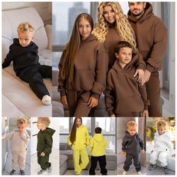 р.74 до 158р. Дитячий теплий костюм вищої якості з начосом