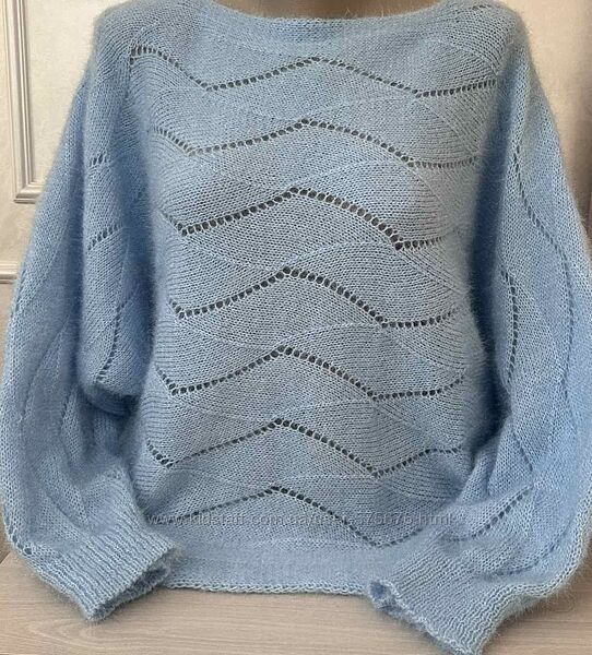 Італія 50-54 Однотонна пухнаста кофтинка від італійського виробника