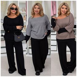 р.48 до 62р. Розкішний прогулянковий костюм із теплої ангори