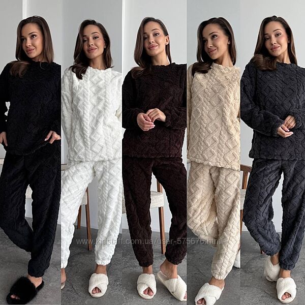 р.42 до 52р. Домашній костюм двостороння махра, дуже тепла та мяка