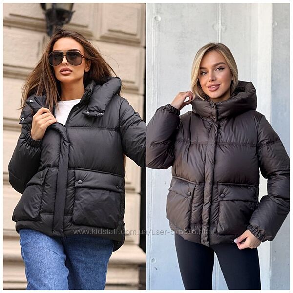 р.42 до 52р. Легка, тепла куртка на холодну осінь, наповнювач біо-пух