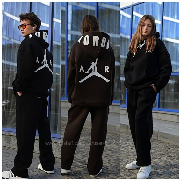 р.152 до 176р. Підлітковий костюм оверсайз тринитка піньє з щільним начосом