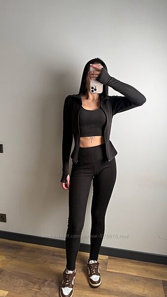 42-44, 44-46 Костюм трійка термо трикотаж пума