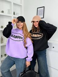 р.50 до 60р. Трендова толстовка махра та тринитка на флісі