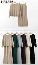 Польща 48-52 Костюми двійка кофтинка горловина лодочка та брюки