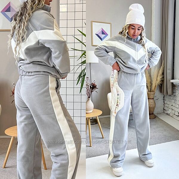 р.42 до 52р. Теплий костюм двійка полар фліс