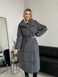 р.42 до 48р. Зимове пальто плащівка, синтепон 250