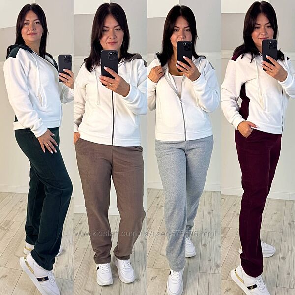 р.48 до 58р. Спортивний костюм фліс полар