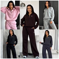 р.42 до 54р. Жіночий костюм тринитка на флісі