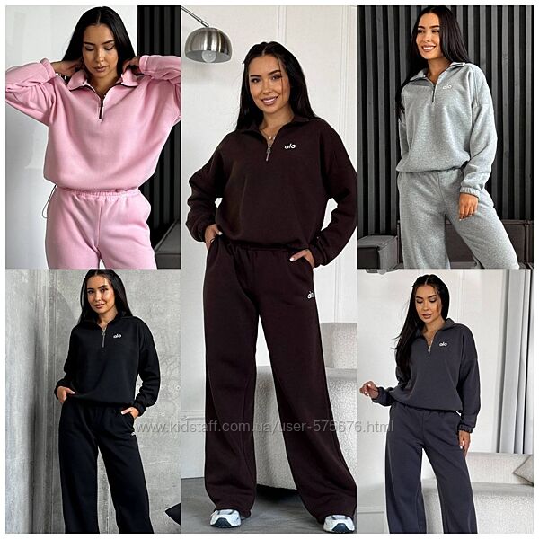 р.42 до 54р. Жіночий костюм тринитка на флісі