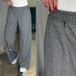 р.42 до 54р. Теплі штани палаццо турецька  стрейч вовна кашемір