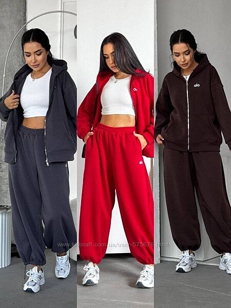 р.42 до 50р. Жіночий костюм тринитка на флісі