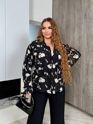 р.50 до 60р. Сорочка софт принт три кольори