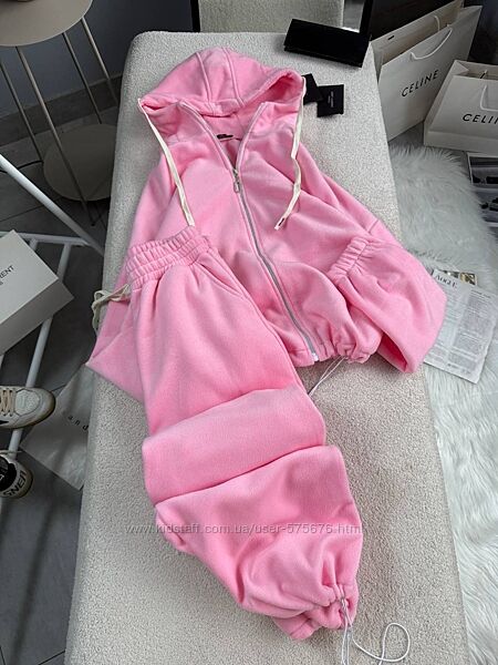 р.42 до 52р. Костюм з обємною кофтою двосторонній фліс полар