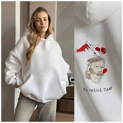 Худі Щось мене паяє турецька трьохнитка, вишивка