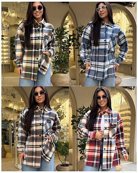 р.50 до 56р. Сорочка щільний фліс