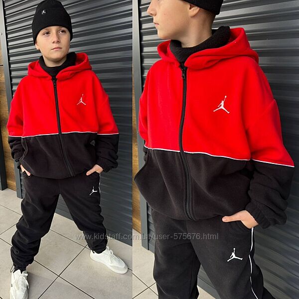 Акція р.134 до 164р. Дитячий костюм зимній двосторонній фліс полар