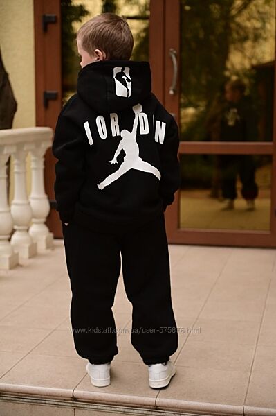 р.128 до 152 Дитячий теплий зимовий костюм оверсайз тринитка з начосом