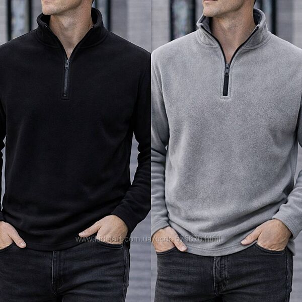 р.46 до 56р. Чоловіча кофта двосторонній фліс-полар
