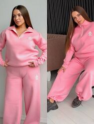 Хіт р.42 до 60р. Теплий костюм двійка футер з начосом