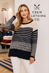 Шикарний дуже теплий вовняний светр Crew clothing Co.